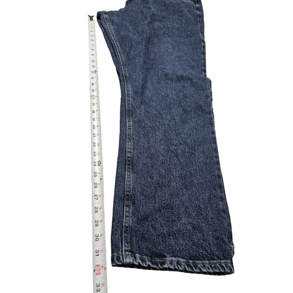 Wrangler Authentics Men’s Jeans Size 46x32 ZM200RD Relaxed Fit Dark Wash Denim - Picture 2 of 9